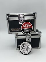 2 Vaults Locking Black 3x5 Card Box New With Two Keys - $29.69