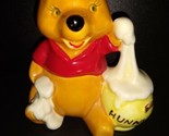 Vintage Winnie the Pooh Ceramic Figurine Disney Honey Pot Made in Japan - £15.81 GBP
