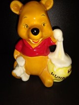 Vintage Winnie the Pooh Ceramic Figurine Disney Honey Pot Made in Japan - £16.02 GBP