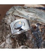 Australian Mintabie Solid Opal Sterling Silver Ring - $68.99