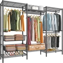 Clothes Rack heavy duty portable closet Metal Garment Rack Clothes hange... - $333.43 CAD