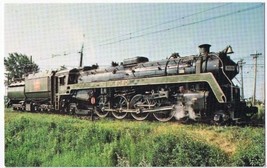 Postcard Train Canadian National Railways Wartime Locomotive 6080 - £3.88 GBP