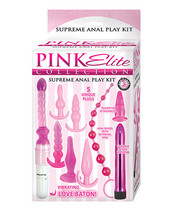 Pink Elite Collection Supreme Anal Play Kit - Pink - £37.56 GBP
