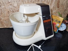 Philips HR-2886/B Space Age Rare Kitchen Benchtop Mixer Made In Holland Retro - £59.80 GBP