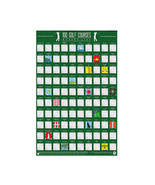 Gift Republic Bucket List Scratch Poster - 100 Golf Course - £27.47 GBP