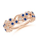 ANGARA 0.44 Ct Nature Inspired Blue Sapphire &amp; Diamond Vine Ring in 14K ... - $1,556.10