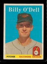 Vintage Baseball Trading Card Topps 1958 #84 Billy O&#39;dell Baltimore Orioles - £9.82 GBP