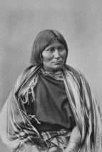 Chief Lone Wolfs Wife Squaw Native American Lady 4X6 Photo Postcard - £6.46 GBP