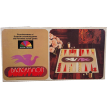 Backgammon Game Wood Pieces Game Night 1975 Selchow and Richter Vintage - $16.99