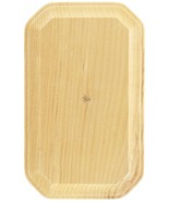 3&quot; x 5&quot; rectangle natural WOOD PLAQUE clipped corner Unfinished WOODPILE... - $429.06 MXN