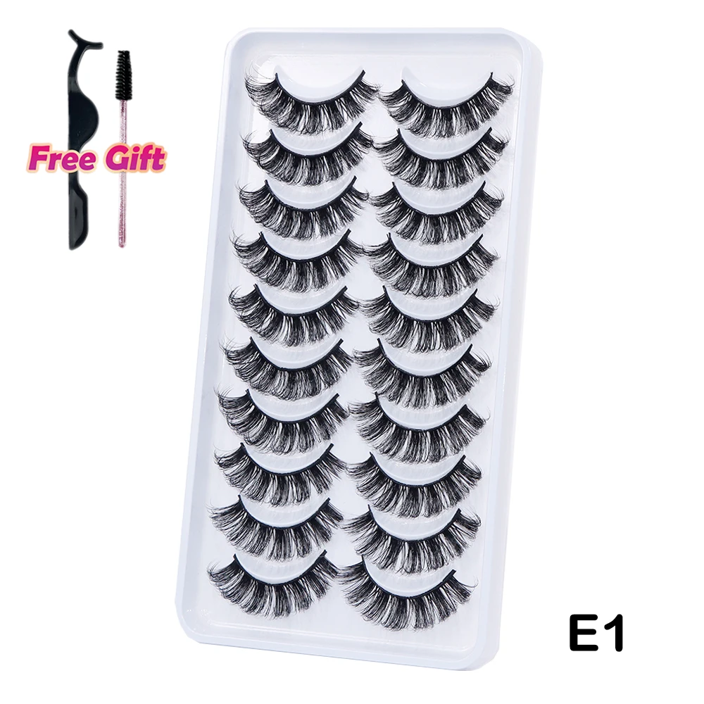 New Lashes  Mink Eyelash DD Curl Russian Volumes Long Reusable False Eye... - $29.43