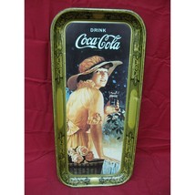 Vintage Coca Cola &quot;drink delicious and refreshing&quot; metal serving tray - £15.63 GBP