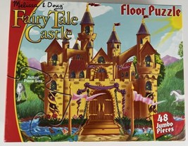 Melissa and Doug Fairy Tale Castle Large Floor Puzzle 48 Jumbo Pieces 2 ... - $5.94