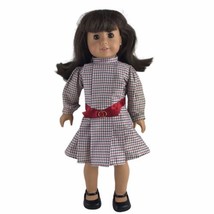 Vintage Pleasant Company American Girl Samantha 18&quot; Doll Meet Dress Brown Body - £44.07 GBP