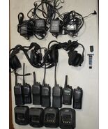 Kenwood Lot 7 portables 4 chargers 2 sets of fire com ear phones Parts o... - €51,13 EUR