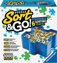 Ravensburger SORT &amp; GO Puzzle Accessory 6 Stackable Sorting Trays up to ... - £23.45 GBP
