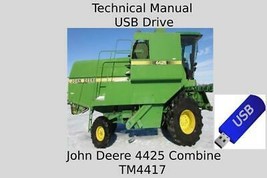 John Deere 4425 Combine Technical Manual TM4417 USB Drive - £19.00 GBP