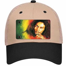 Bob Marley Novelty Khaki Mesh License Plate Hat - £22.90 GBP