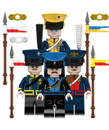 The Napoleonic Wars Brunswick Uhlan Russian Guards Uhlan 4 Minifigures Lot - £9.83 GBP