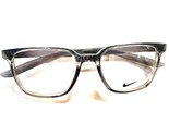 NIKE 7300 034 Crystal Dark Grey Eyeglasses 52-17-140 with Nike Case - $78.21
