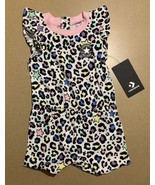 CONVERSE Leopard Ruffled Romper Baby Infant Girls 12 Months 12M NEW - $12.99