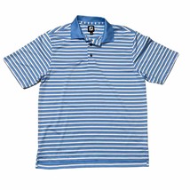 FootJoy Golf Polo Striped three button pullover short sleeved shirt size medium - £18.56 GBP