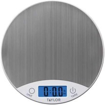 Taylor Precision Products 389621 Stainless Steel Digital Kitchen Scale,, White - £28.72 GBP