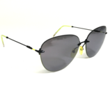 Christopher Kane Sole CK0002S 001 Nero Giallo Rotondo Montatura W/Grigio... - $92.86