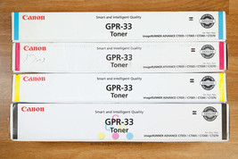 Genuine Canon GPR-33 CMYK Toner Cartridge Set iRUN ADV C7055/C7065/C7260... - $346.50