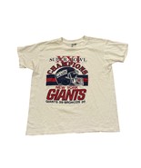 Vintage New York Giants Super Bowl XXI NFL Champions 1987 T-Shirt 80&#39;s L... - $49.28 CAD