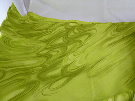 Chartreuse 2 5/8 Yard Hancock fabrics SERENE SHADOWS Cotton 44&quot; wide Beautiful! - £18.76 GBP