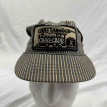 Vintage Train Chattanooga Choo-Choo Conductor Cap Hat Checkered Patch Boys XL - £14.79 GBP