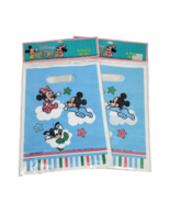 LOT OF 2 VINTAGE DISNEY BABIES MICKEY + MINNIE MOUSE PARTY BAGS NEW SEALED - £18.56 GBP