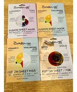 4x The CREME SHOP Rose Gold &amp; Coconut &amp; Chia Fusion Sheet Mask Set/Lot ~... - €15,41 EUR