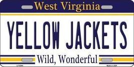 Yellow Jackets West Virginia Novelty Metal License Plate - £15.12 GBP