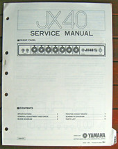 Yamaha JX40 Guitar Amplifier Original Service Manual, Schematics Parts L... - $29.69