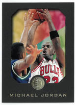 Michael Jordan 1995-96 Skybox E-XL Black Border Insert Card #10 (Chicago Bulls) - £31.25 GBP