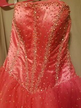 Tiffany Designs Style 6449 Peach Strapless Ball Gown Dress Size 6   G004 - $164.48