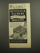 1952 Huntley &amp; Palmers Biscuits Ad - From England - £14.77 GBP