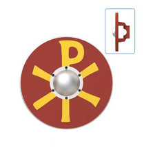 Roman Byzantine Round Shield For Knight Building Minifigures - £1.65 GBP
