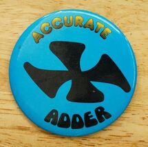 Vintage Pinback Button Accurate Adder Digital Circuit Computer Programming - $9.89