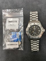  Vintage TAG HEUER 2000 Black Dial 844 Monnin Watch 962.013 Midsize 32/34mm - $349.99