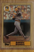 1987 Topps #320 BARRY BONDS Rookie RC Baseball Card Pittsburgh Pirates L-3 - £7.73 GBP