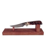 Cherry Wooden Knife Stand Display for Hunting Pocket or Collectible Knives - $372.30 MXN