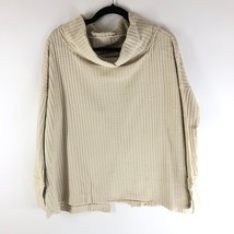 Free People NWT Juicy Long Sleeve Waffle Knit Thermal Stone Cold size Large L - £36.97 GBP