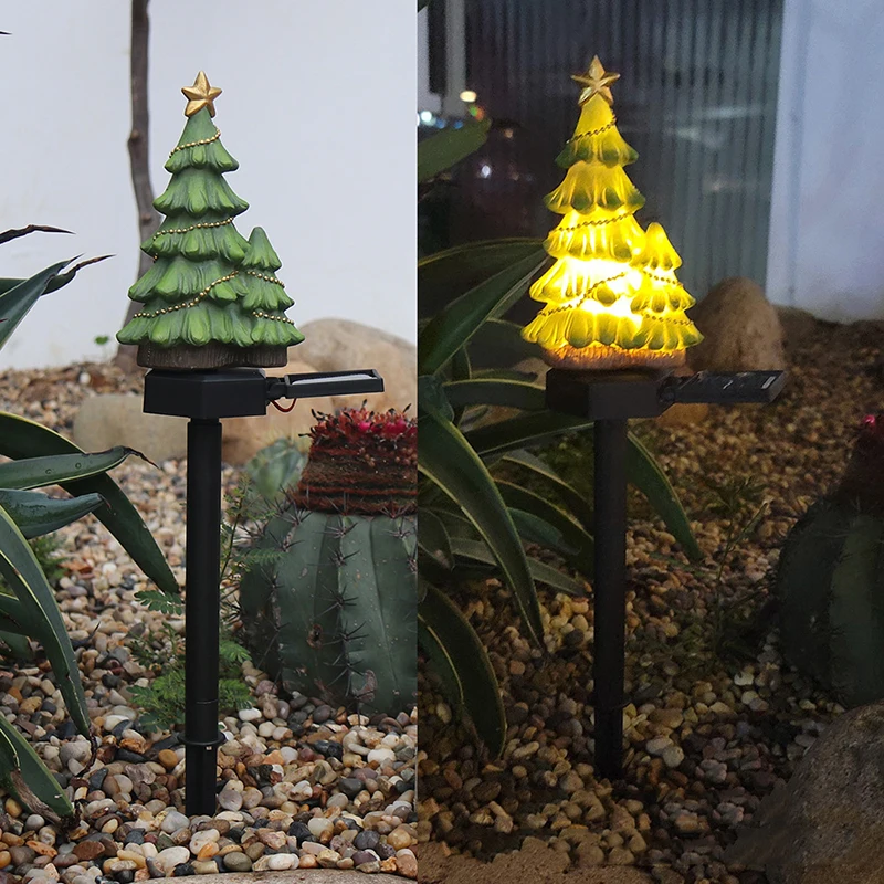 Solar Led Christmas Tree Light Creative Outdoor scape Decorative Lamp Solar Sola - £89.87 GBP