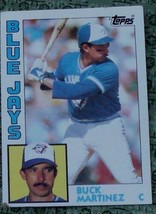 Buck Martinez, Blue Jays, 1984 #179 Topps Vg Cond - Great Collectible Card - £3.13 GBP