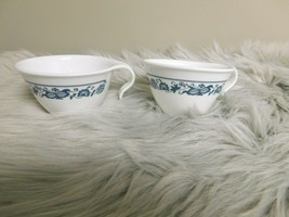 Vintage Corelle by Corning Old Town Blue Hooked Handle Cup Lot of 2 - £10.24 GBP