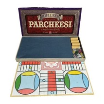 Deluxe PARCHEESI Board Game Milton Bradley 1989 Complete - $12.37