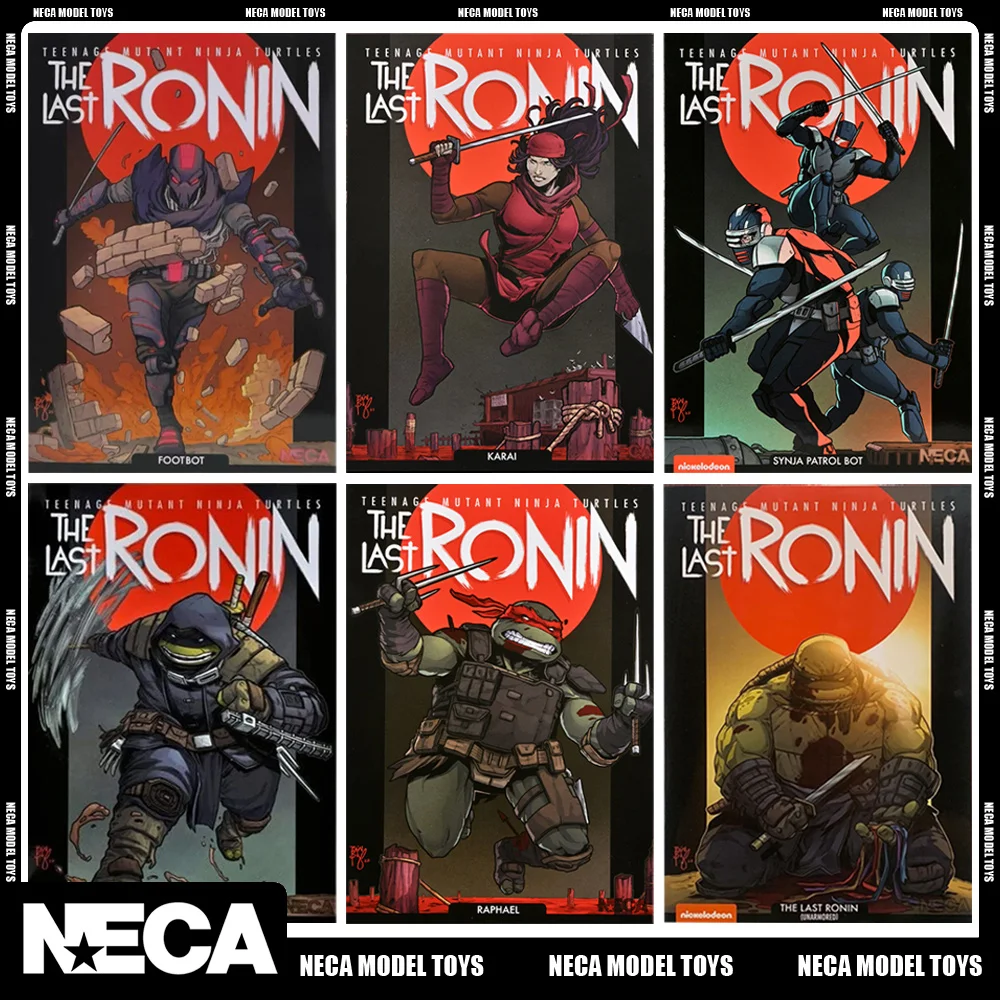 NECA TMNT: The Last Ronin Foot Bot Karai Synja Patrol Bot Raphael Unarmored - £59.88 GBP+